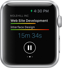 Pausing a timer on the Apple Watch