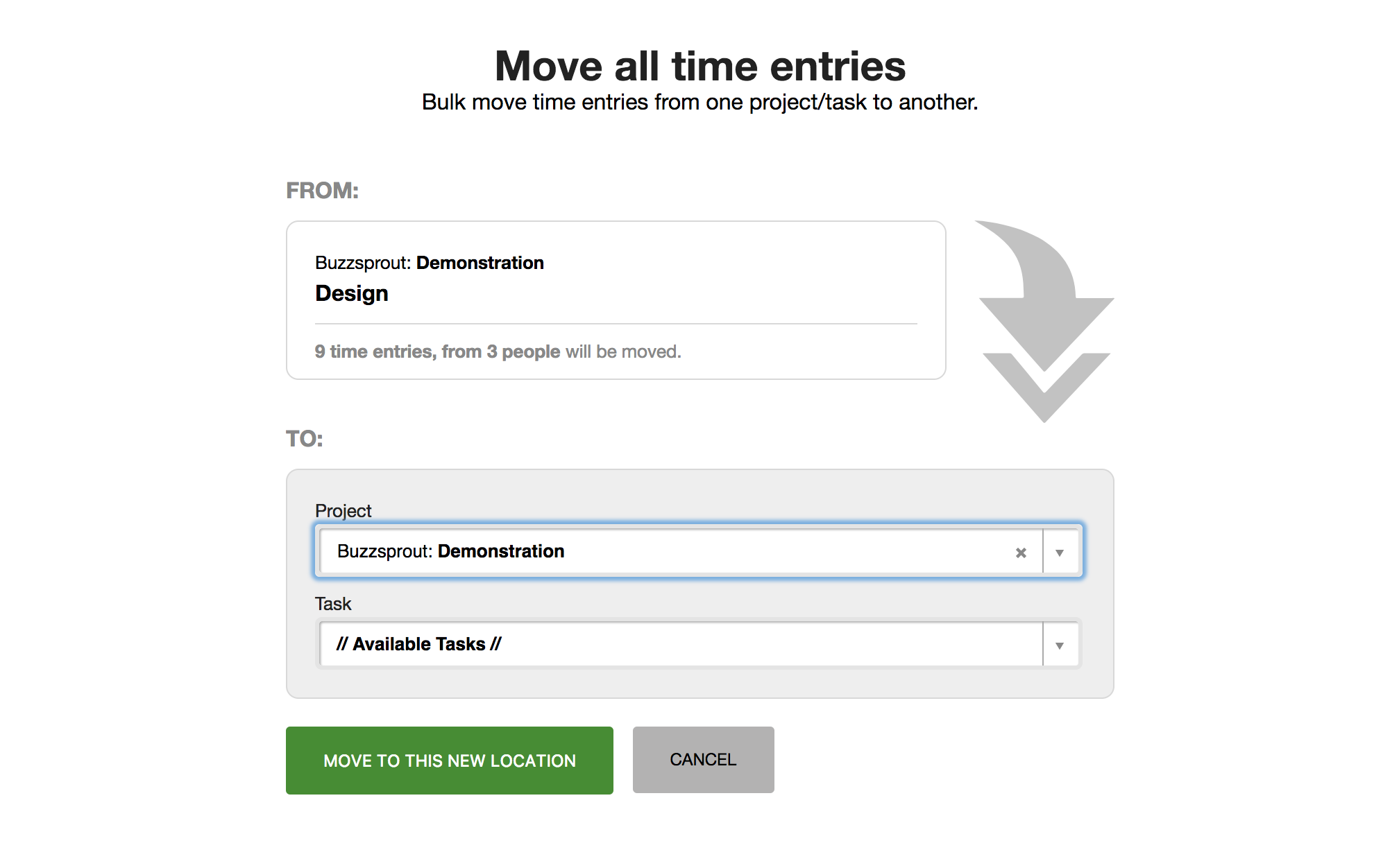 Bulk edit time entries Tick