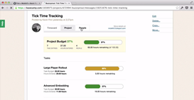 Using the timecard inside of Basecamp