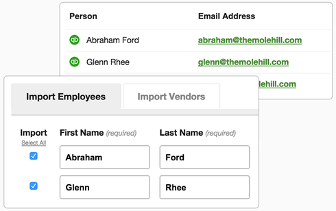 Importing users into Tick from QuickBooks Online